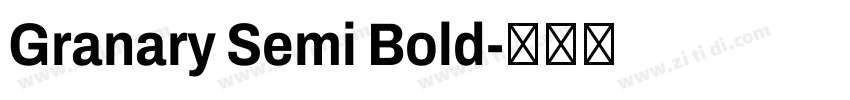 Granary Semi Bold字体转换